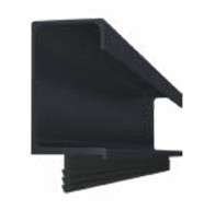 Perfil de aluminio 2013-LR (espiga) - Negro - 5,85 m