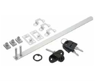 Cerradura trampa frontal de 18 mm - Negra