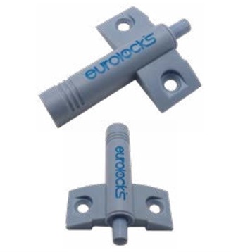 Mini-pistón de cierre suave de plástico - Gris - 64 × 41 mm