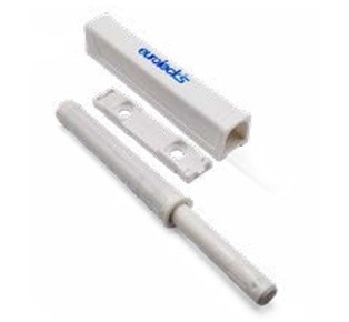 Pulsador Push Open de plástico para sobreponer - Gris light - 70 a 107 mm