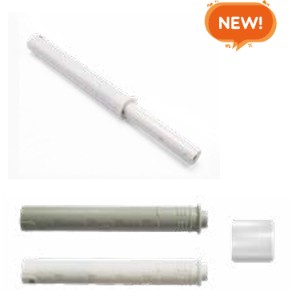 Pulsador magnético Push Open empotrable de plástico - Gris - 70 a 107 mm